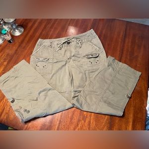 Size 18, Venezia pants, olive green